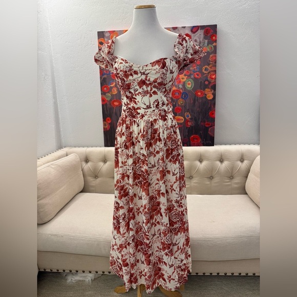 NWT Reformation Violet Dress Toile De Jouy 4 - Picture 3 of 13